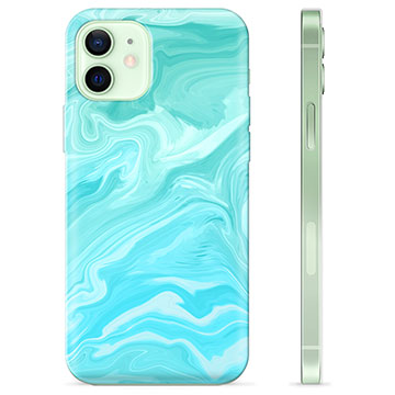 Custodia in TPU per iPhone 12 - Marmo blu