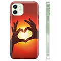 iPhone 12 Custodia TPU - Siluetta del Cuore