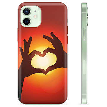 iPhone 12 Custodia TPU - Siluetta del Cuore