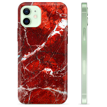 Custodia in TPU per iPhone 12 - Marmo Rosso