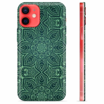 iPhone 12 mini Custodia TPU - Mandala Verde