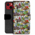 Custodia a Portafoglio Premium Mini per iPhone 13 - Graffiti