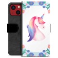 Custodia a Portafoglio Mini Premium per iPhone 13 - Unicorno