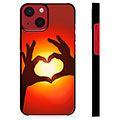 iPhone 13 Mini Cover Protettiva - Siluetta del Cuore