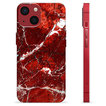 Custodia in TPU per iPhone 13 Mini - Marmo rosso