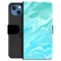 Custodia a Portafoglio Premium per iPhone 13 - Marmo Blu