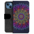 Custodia a Portafoglio Premium per iPhone 13 - Mandala Colorato