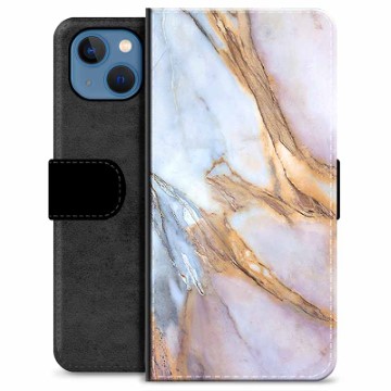 Custodia a Portafoglio Premium per iPhone 13 - Elegante Marmo