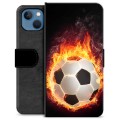 Custodia a Portafoglio Premium per iPhone 13 - Football Flame