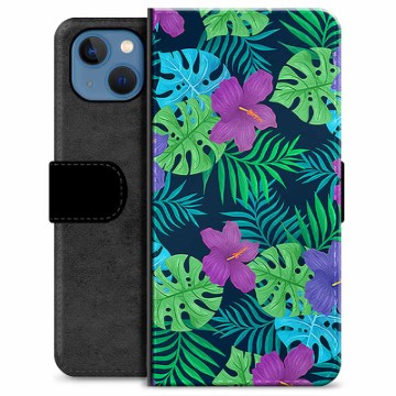 Custodia a Portafoglio Premium per iPhone 13 - Fiore Tropicale