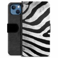 Custodia a Portafoglio Premium per iPhone 13 - Zebra