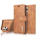 Custodia a Portafoglio Staccabile DG.Ming per iPhone 13 Pro Max - Marrone