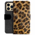 Custodia a Portafoglio Premium per iPhone 13 Pro Max - Leopardo
