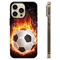 Custodia in TPU per iPhone 13 Pro Max - Football Flame