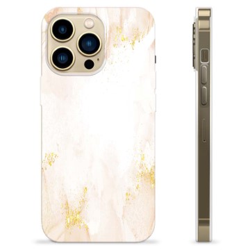 iPhone 13 Pro Max Custodia TPU - Marmo Perla Dorata