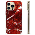 Custodia in TPU per iPhone 13 Pro Max - Marmo rosso