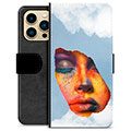 iPhone 13 Pro Max Custodia Portafoglio - Pittura del Viso