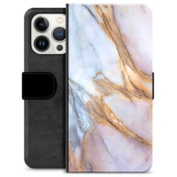 Custodia a Portafoglio Premium per iPhone 13 Pro - Elegante Marmo