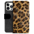 Custodia a Portafoglio Premium per iPhone 13 Pro - Leopardo