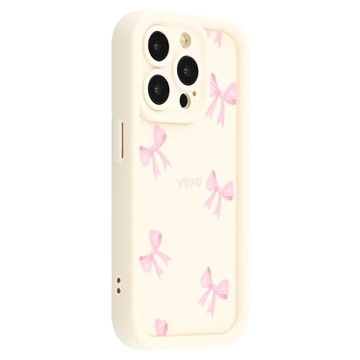Custodia elegante in TPU antiurto per iPhone 13 Pro con bordi rialzati - Bianca / Arco