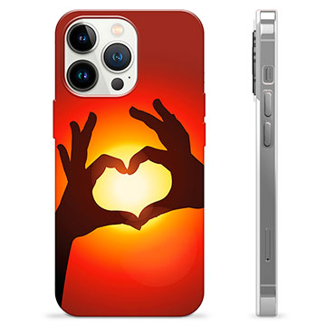 iPhone 13 Pro Custodia TPU - Siluetta del Cuore