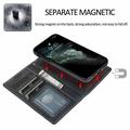 Custodia a portafoglio 2 in 1 in stile vintage per iPhone 13 Pro con coperchio rimovibile