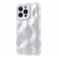 Custodia in TPU per iPhone 13 Pro con bordi ondulati e bolle di caramelle - Bianco