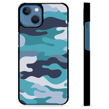Cover protettiva per iPhone 13 - Mimetica blu