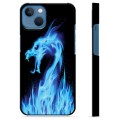 Cover protettiva per iPhone 13 - Drago di fuoco blu