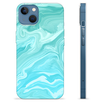 Custodia in TPU per iPhone 13 - Marmo blu