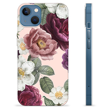 Custodia in TPU per iPhone 13 - Fiori romantici