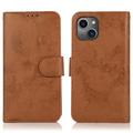 Custodia a portafoglio 2 in 1 in stile vintage per iPhone 13 con coperchio rimovibile