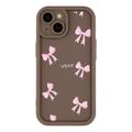Custodia elegante in TPU antiurto per iPhone 14 Plus con bordi rialzati - Marrone / Arco