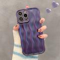 Custodia 3D Linear Wavy per iPhone 14 Pro - Viola