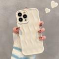 Custodia 3D Linear Wavy per iPhone 14 Pro - Bianca