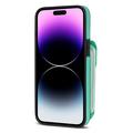 Custodia iPhone 14 Pro Max Tutto in uno con portafoglio e cinturino - Menta