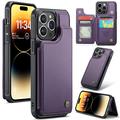 Custodia per iPhone 14 Pro Max Caseme C22 Portafoglio RFID - Viola