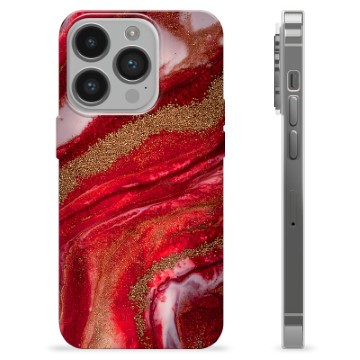 iPhone 14 Pro Custodia TPU - Rubino Dorato