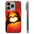 iPhone 14 Pro Custodia TPU - Siluetta del Cuore