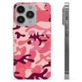 iPhone 14 Pro Custodia TPU - Camuflage Rosa