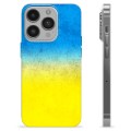 Custodia in TPU per iPhone 14 Pro Bandiera Ucraina - Bicolore