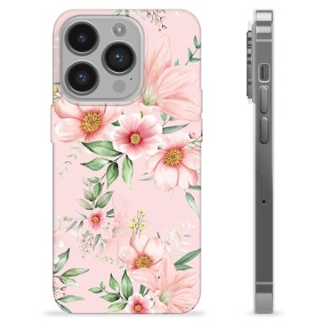 iPhone 14 Pro Custodia TPU - Fiori ad Acquerello