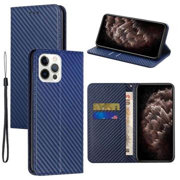 Custodia Portafoglio OnePlus 7T In Fibra Di Carbonio – Antiurto Con Cingia E Slot Carte