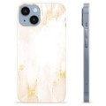 iPhone 14 Custodia TPU - Marmo Perla Dorata