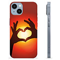 iPhone 14 Custodia TPU - Siluetta del Cuore