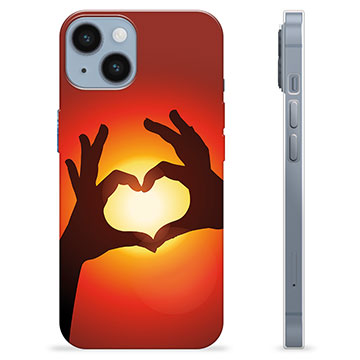 iPhone 14 Custodia TPU - Siluetta del Cuore