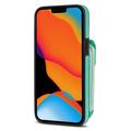 Custodia iPhone 15 Tutto in uno con portafoglio e cinturino - Menta