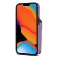 Custodia iPhone 15 Tutto in uno con portafoglio e cinturino - Viola