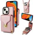 Custodia iPhone 15 Tutto in uno con portafoglio e cinturino