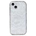Custodia in TPU per iPhone 15 con farfalla e perla - Trasparente